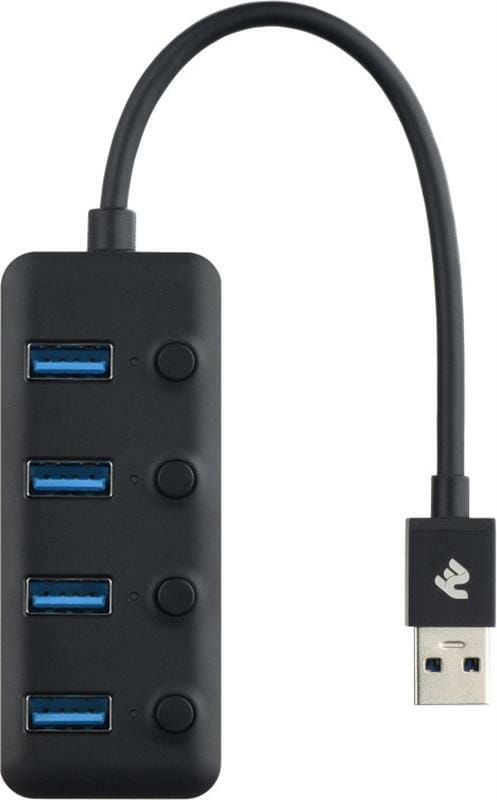 Концентратор USB 3.0 2E 2E-W1405 Black 4хUSB3.0