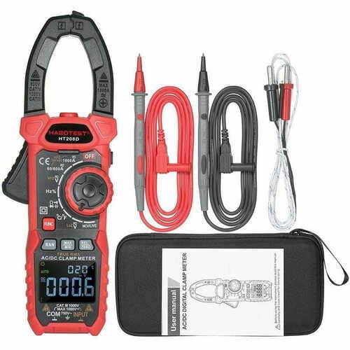 Фото - Мультиметр Habotest Затискний вимірювач DC1000V/1000A, AC750V/1000A HT208D (HT208D)