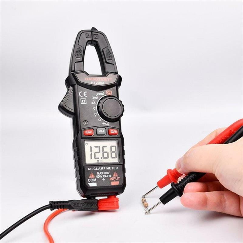 Зажимной измеритель Habotest AC600V/200A, DC600V (HT200A)
