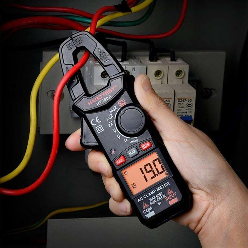 Зажимной измеритель Habotest AC600V/200A, DC600V (HT200A)