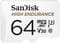 Фото - Карта пам`ятi MicroSDXC 64GB UHS-I/U3 Class 10 SanDisk High Endurance R100/W40MB/s + SD-adapter (SDSQQNR-064G-GN6IA) | click.ua