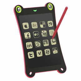 LCD планшет для записів PowerPlant Writing Tablet 8.5" Frog Shaped Pink (NYWT085CP)