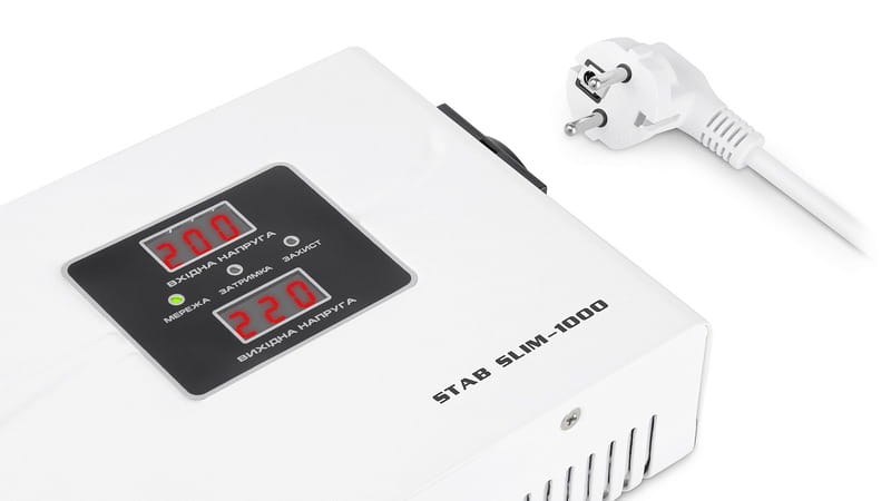 Стабилизатор REAL-EL Stab Slim-1000 White