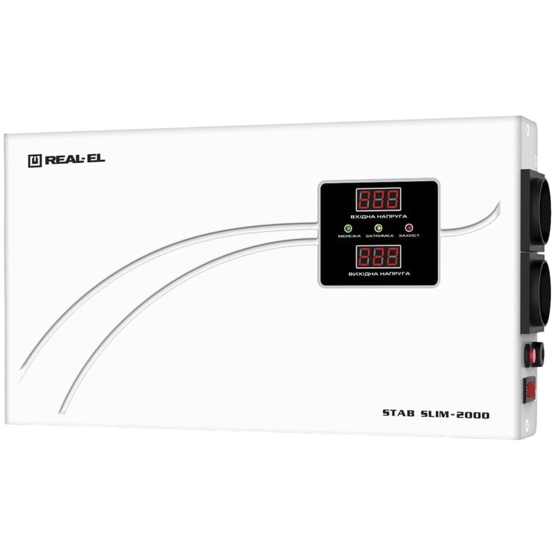 Стабилизатор REAL-EL STAB SLIM-2000 White