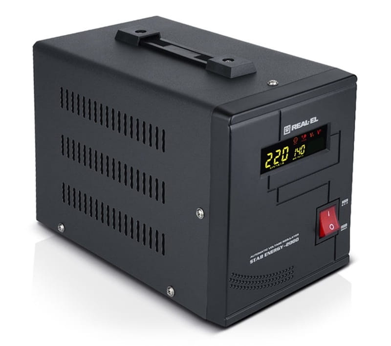 Стабилизатор REAL-EL Stab Energy-2000 Black