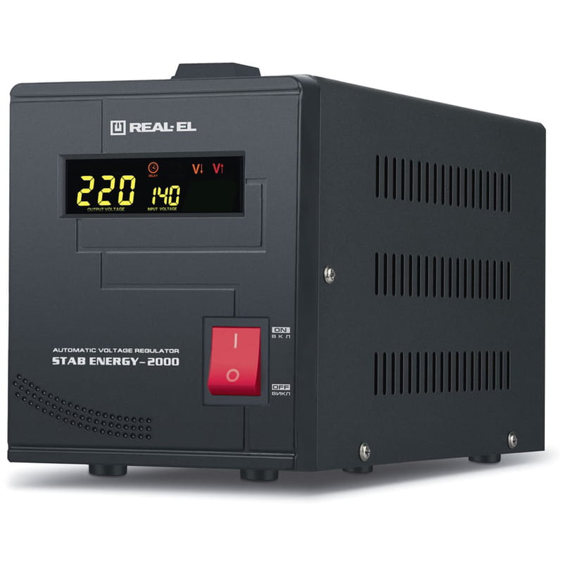 Стабилизатор REAL-EL Stab Energy-2000 Black