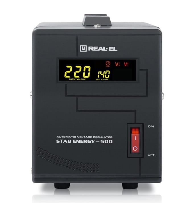 Стабилизатор REAL-EL Stab Energy-500 Black