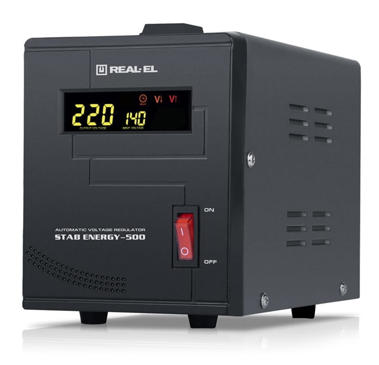 Стабилизатор REAL-EL Stab Energy-500 Black