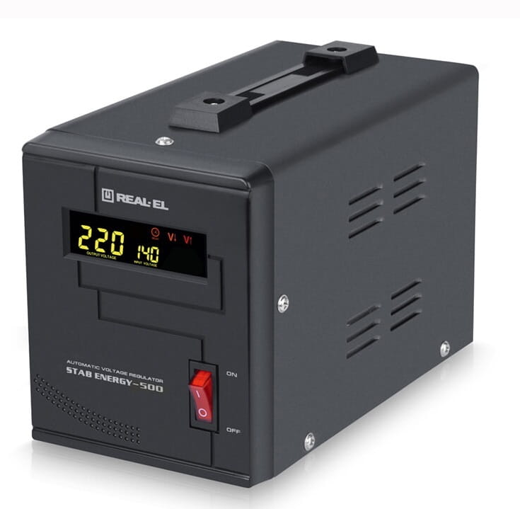 Стабилизатор REAL-EL Stab Energy-500 Black