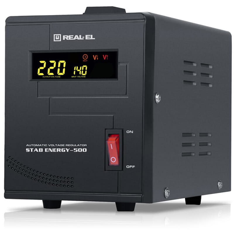 Стабилизатор REAL-EL Stab Energy-500 Black