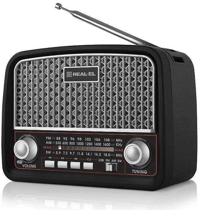 Радіоприймач REAL-EL X-520 Black