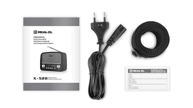 Радиоприемник REAL-EL X-520 Black