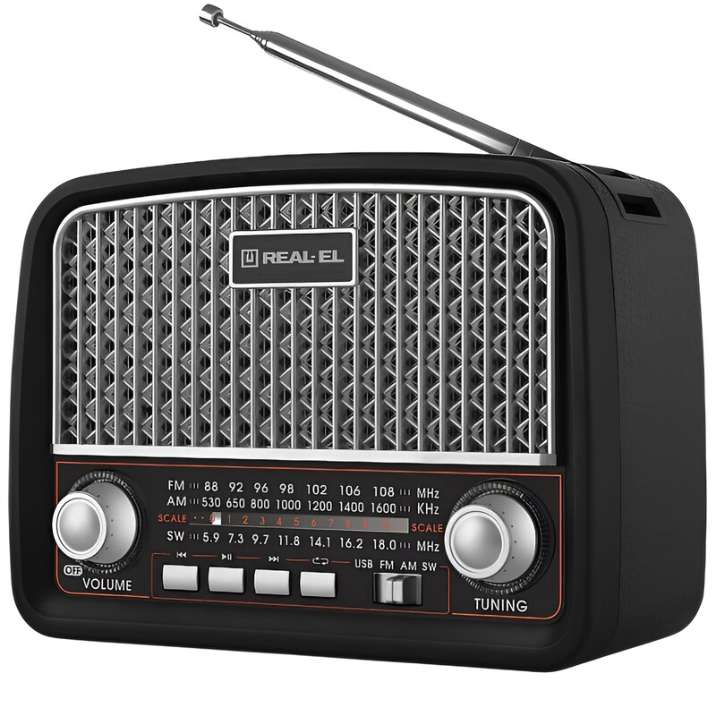 Радіоприймач REAL-EL X-520 Black