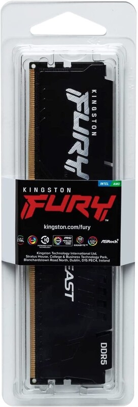 Модуль памяти DDR5 16GB/5600 Kingston Fury Beast Black (KF556C36BBE-16)