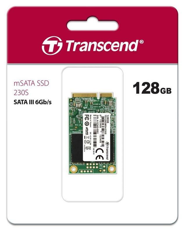 Накопитель SSD  128GB Transcend 230S mSATA SATAIII 3D ТLC (TS128GMSA230S)