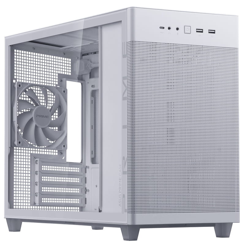 Корпус Asus Prime AP201 White Tempered Glass без БП (90DC00G3-B39010)