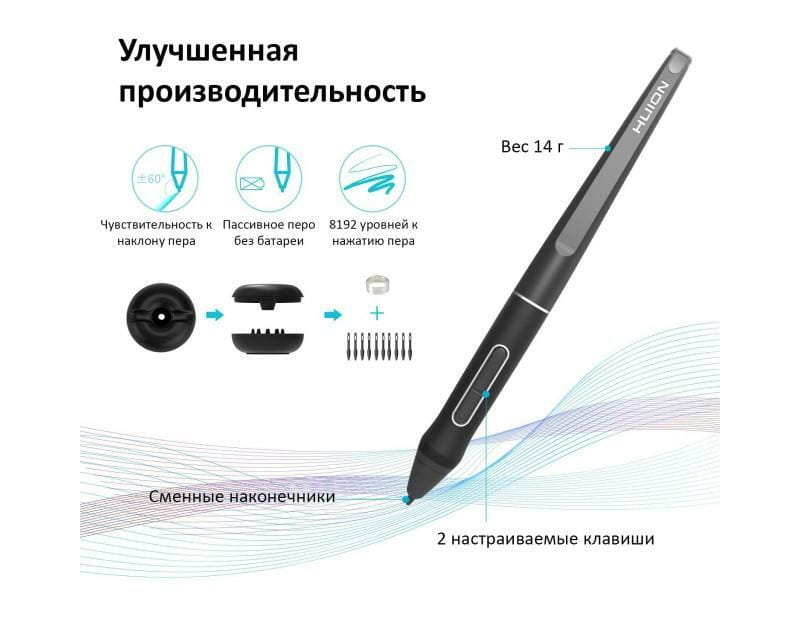 Графический монитор Huion Kamvas 16 + перчатка (GS1561)