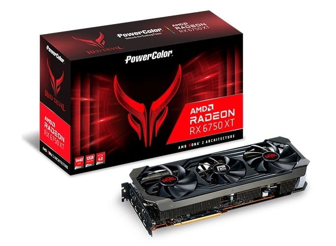 Видеокарта AMD Radeon RX 6750 XT 12GB GDDR6 Red Devil PowerColor (AXRX 6750 XT 12GBD6-3DHE/OC)