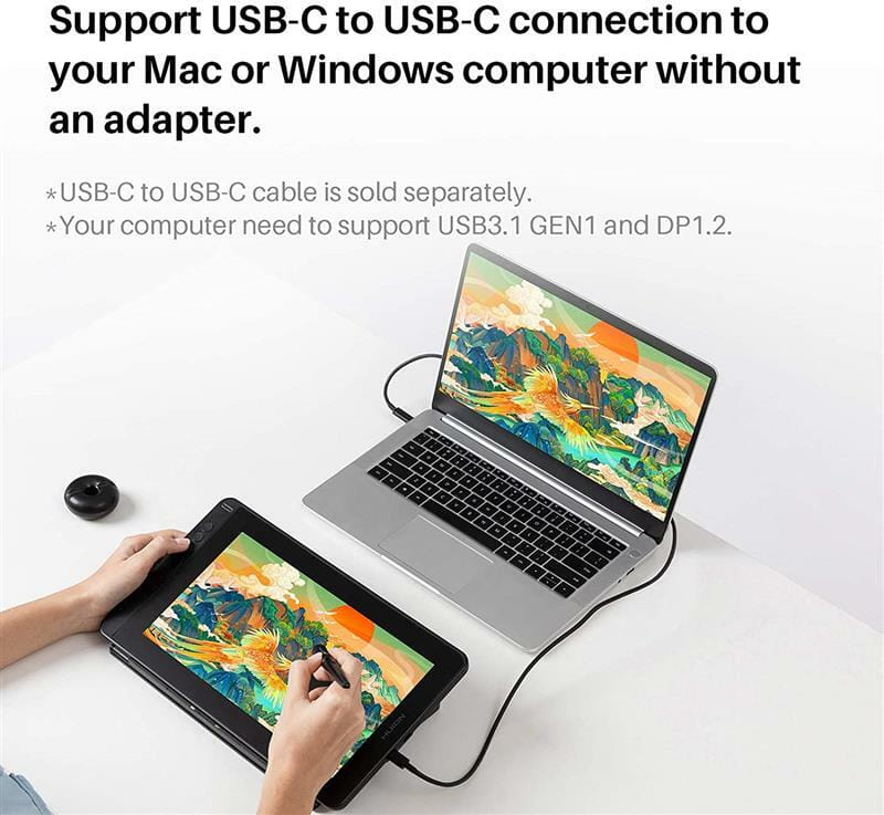 Графический монитор Huion Kamvas 12 + перчатка