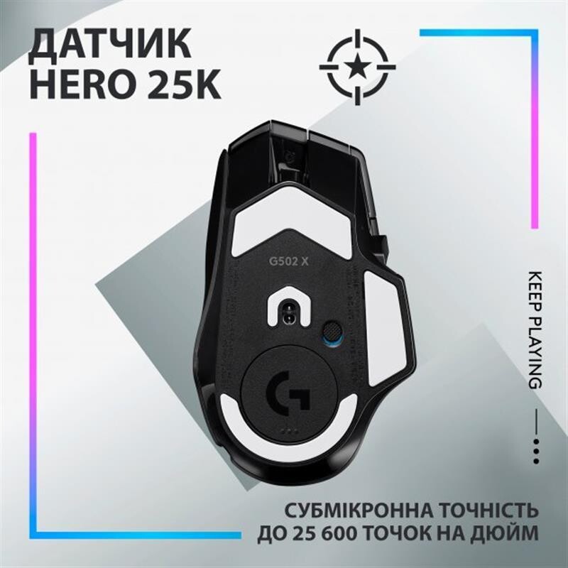 Мышь беспроводная Logitech G502 X Plus Black (910-006162)