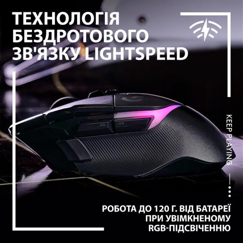 Мышь беспроводная Logitech G502 X Plus Black (910-006162)
