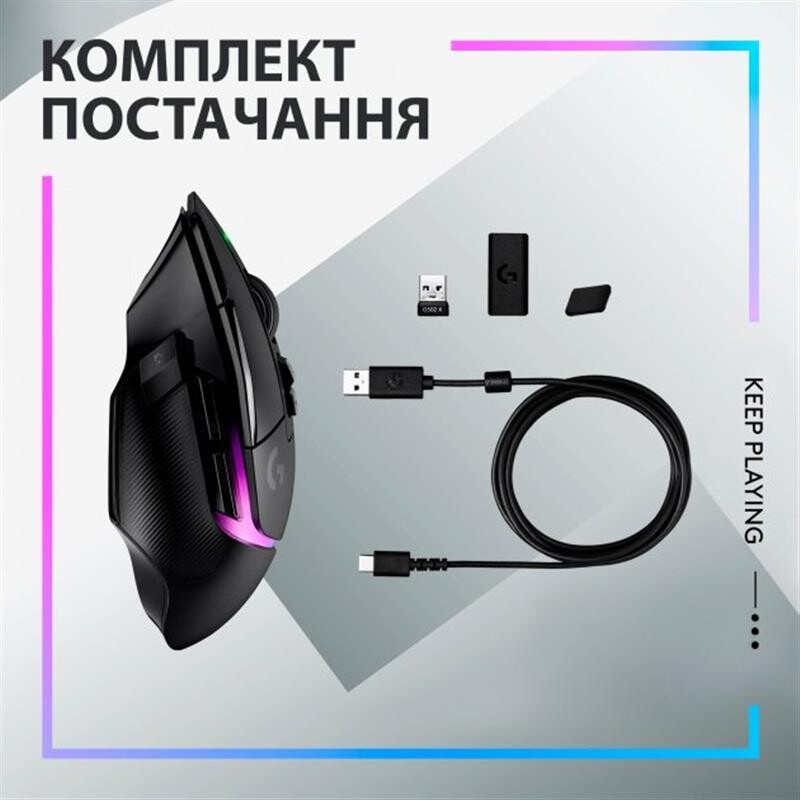 Мышь беспроводная Logitech G502 X Plus Black (910-006162)