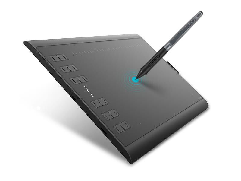 Графический планшет Huion Inspiroy H1060P + перчатка