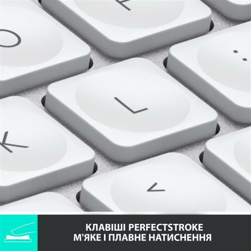 Клавиатура беспроводная Logitech MX Keys Mini Wireless Illuminated UA Pale Gray (920-010499)