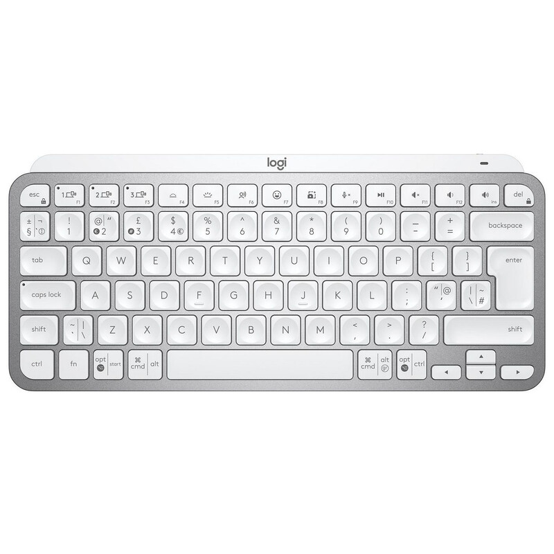 Клавіатура бездротова Logitech MX Keys Mini Wireless Illuminated UA Pale Gray (920-010499)
