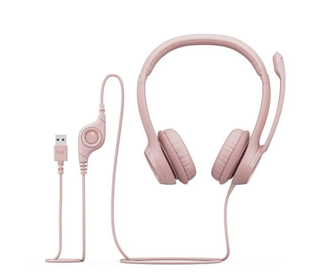 Гарнитура Logitech H390 USB Rose (981-001281)