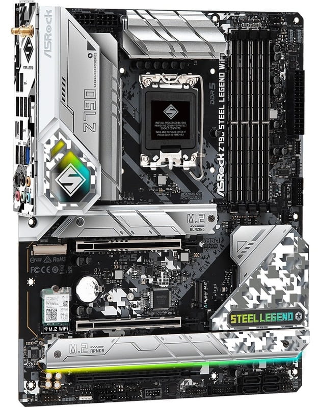 Купити Материнська плата ASRock Z790 Steel Legend WiFi Socket 1700 Материнська плата ASRock Z790 Steel Legend WiFi Socket 1700