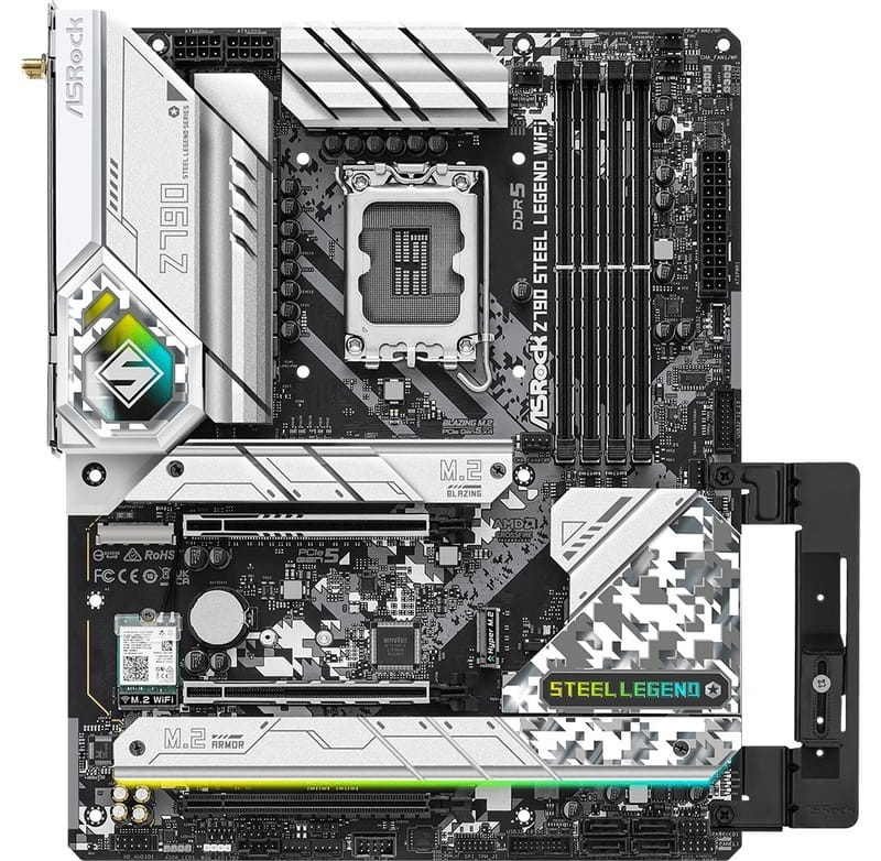 Купити Материнська плата ASRock Z790 Steel Legend WiFi Socket 1700 Материнська плата ASRock Z790 Steel Legend WiFi Socket 1700