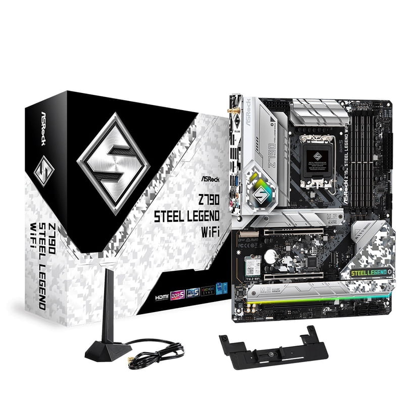 Купити Материнська плата ASRock Z790 Steel Legend WiFi Socket 1700 Материнська плата ASRock Z790 Steel Legend WiFi Socket 1700