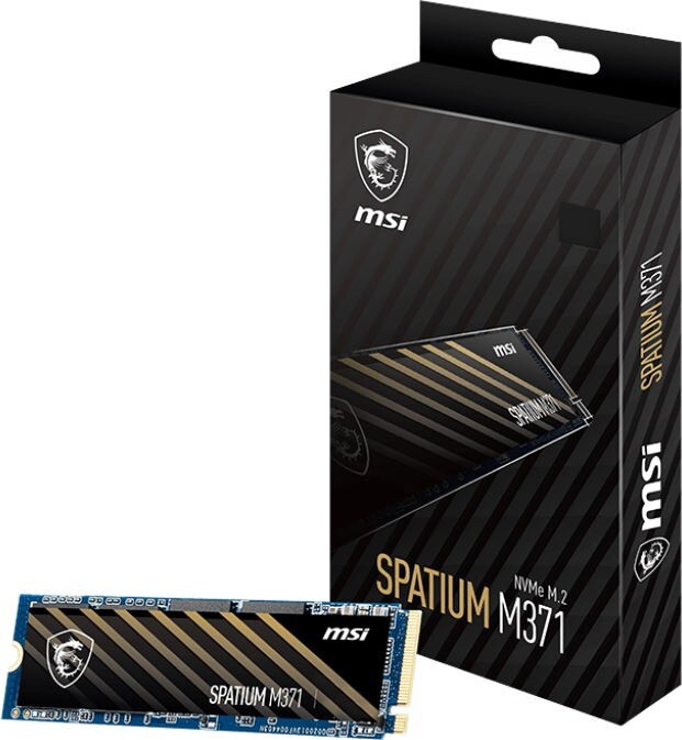 Накопитель SSD  500GB MSI Spatium M371 M.2 2280 PCIe 3.0 x4 NVMe 3D NAND TLC (S78-440K160-P83)
