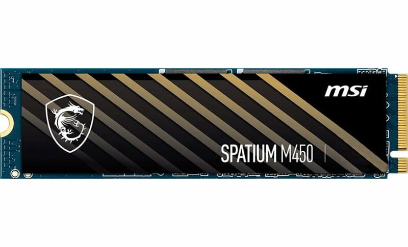 Накопичувач SSD  500GB MSI Spatium M450 M.2 2280 PCIe 4.0 x4 NVMe 3D NAND TLC (S78-440K190-P83)