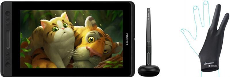 Графический монитор Huion Kamvas Pro 13 + перчатка