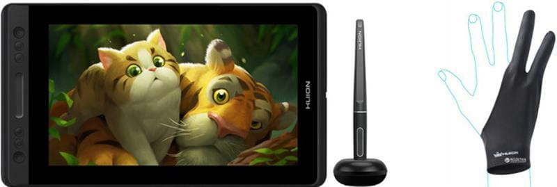 Графічний монітор Huion Kamvas Pro 13 + рукавичка