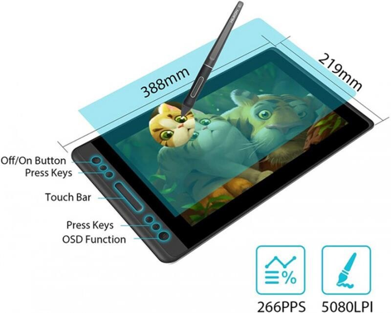 Графический монитор Huion Kamvas Pro 13 + перчатка