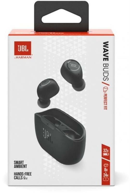 Bluetooth-гарнитура JBL Wave Buds Black (JBLWBUDSBLK)