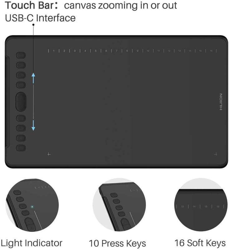 Графический планшет Huion H1161 + перчатка