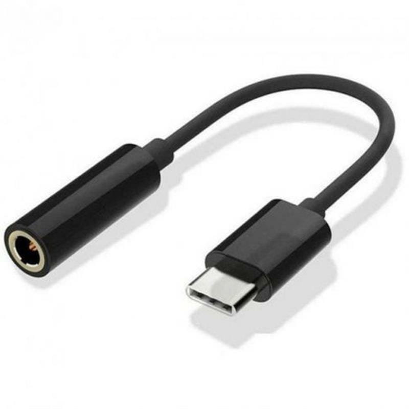 Переходник Atcom 3.5 мм - USB Type-C (F/M), 0.1 м, Black (15035)