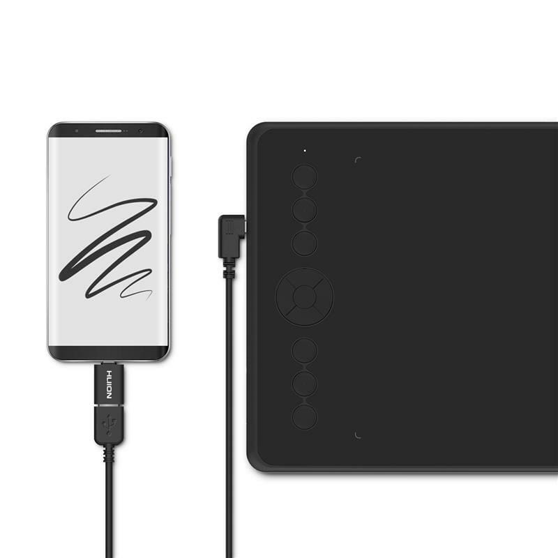 Графический планшет Huion Inspiroy Ink H320M + перчатка
