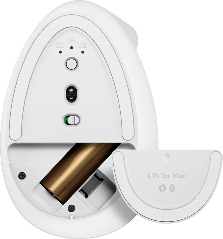 Миша бездротова Logitech Lift for Mac Vertical Ergonomic White (910-006477)