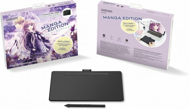 Графический планшет Wacom Intuos S Bluetooth Black Manga (CTL-4100WLK-M)