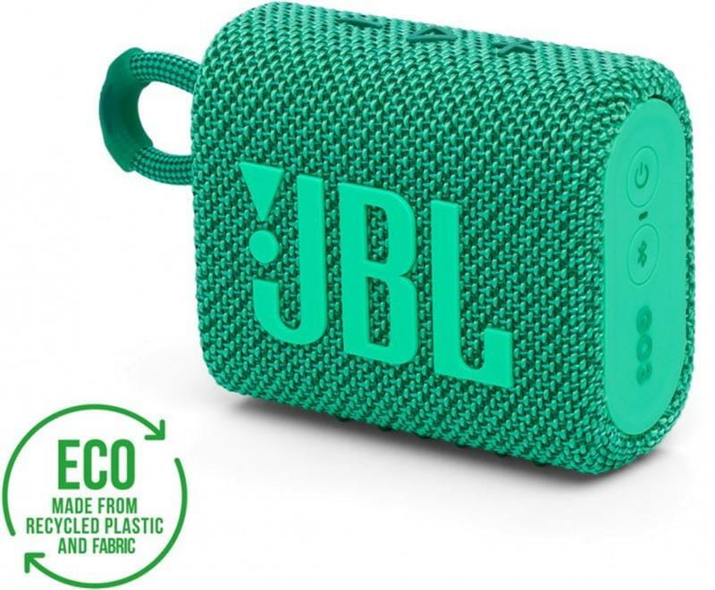 Акустическая система JBL GO 3 Eco Green (JBLGO3ECOGRN)