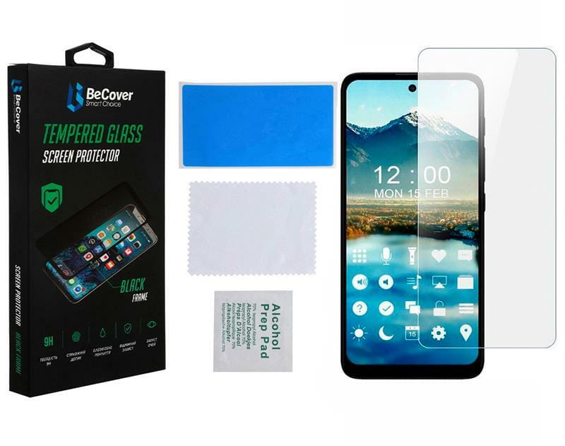 Защитное стекло BeCover для Motorola Moto E30/E40 Crystal Clear Glass 3D (708092)