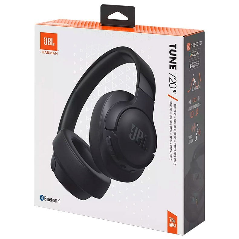 Bluetooth-гарнитура JBL Tune 720BT Black (JBLT720BTBLK)