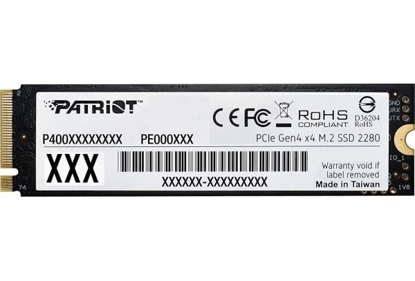 Накопичувач SSD 1TB Patriot P400 Lite M.2 2280 PCIe NVMe 4.0 x4 TLC (P400LP1KGM28H)