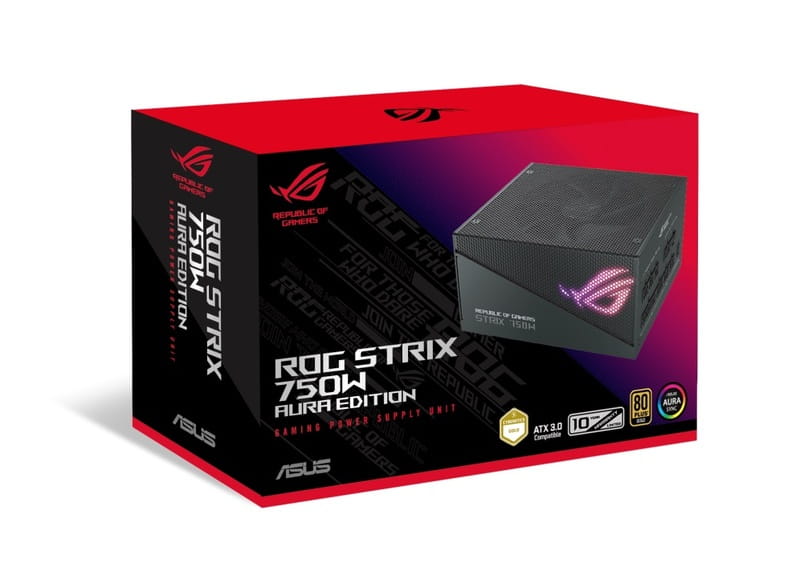 Блок питания Asus ROG Strix PCIE5 750W Gold Aura Edition (90YE00P3-B0NA00)