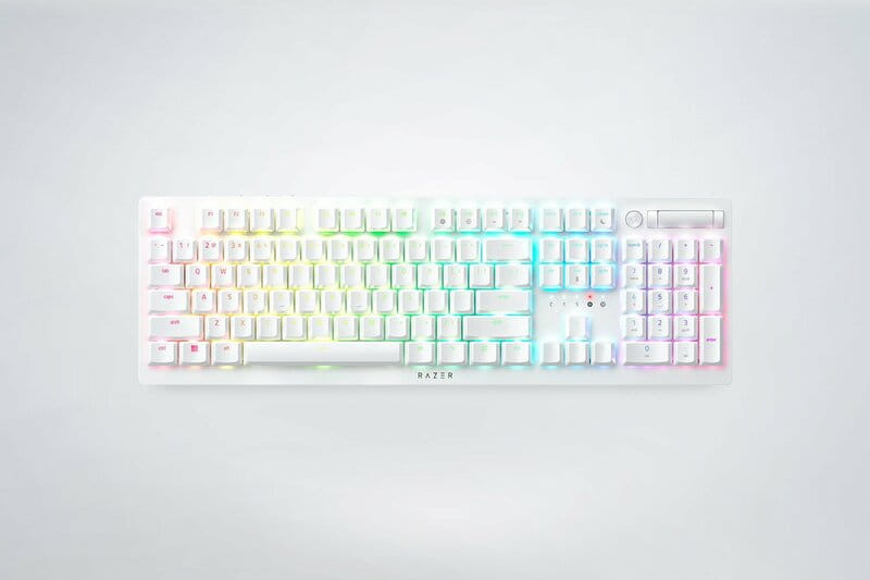 Клавіатура бездротова Razer DeathStalker V2 Pro Wireless Purple Switch ENG White (RZ03-04363500-R3M1)